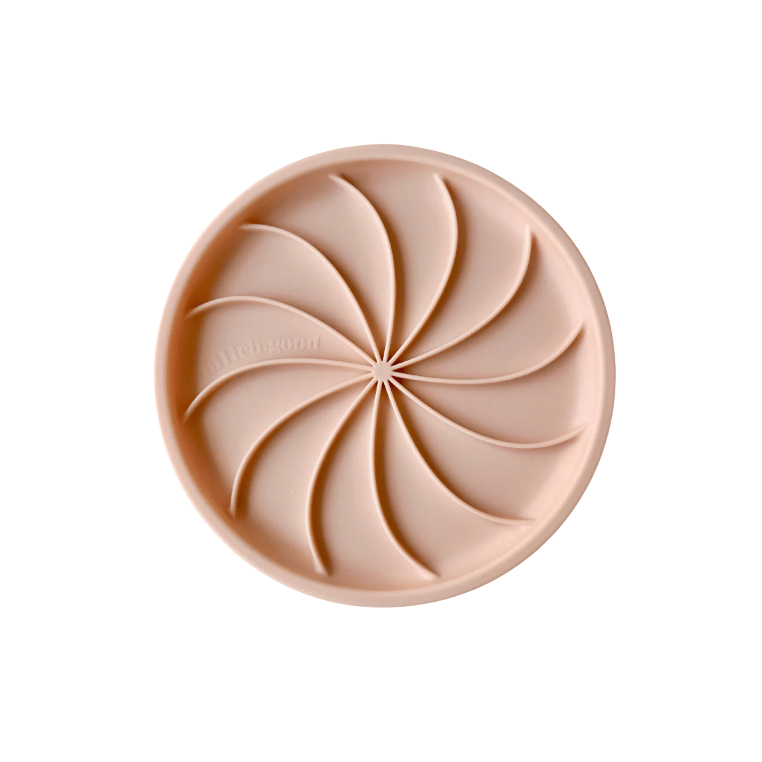 Ollie B. Good Wheelies Lick Mat & Lid | Peach